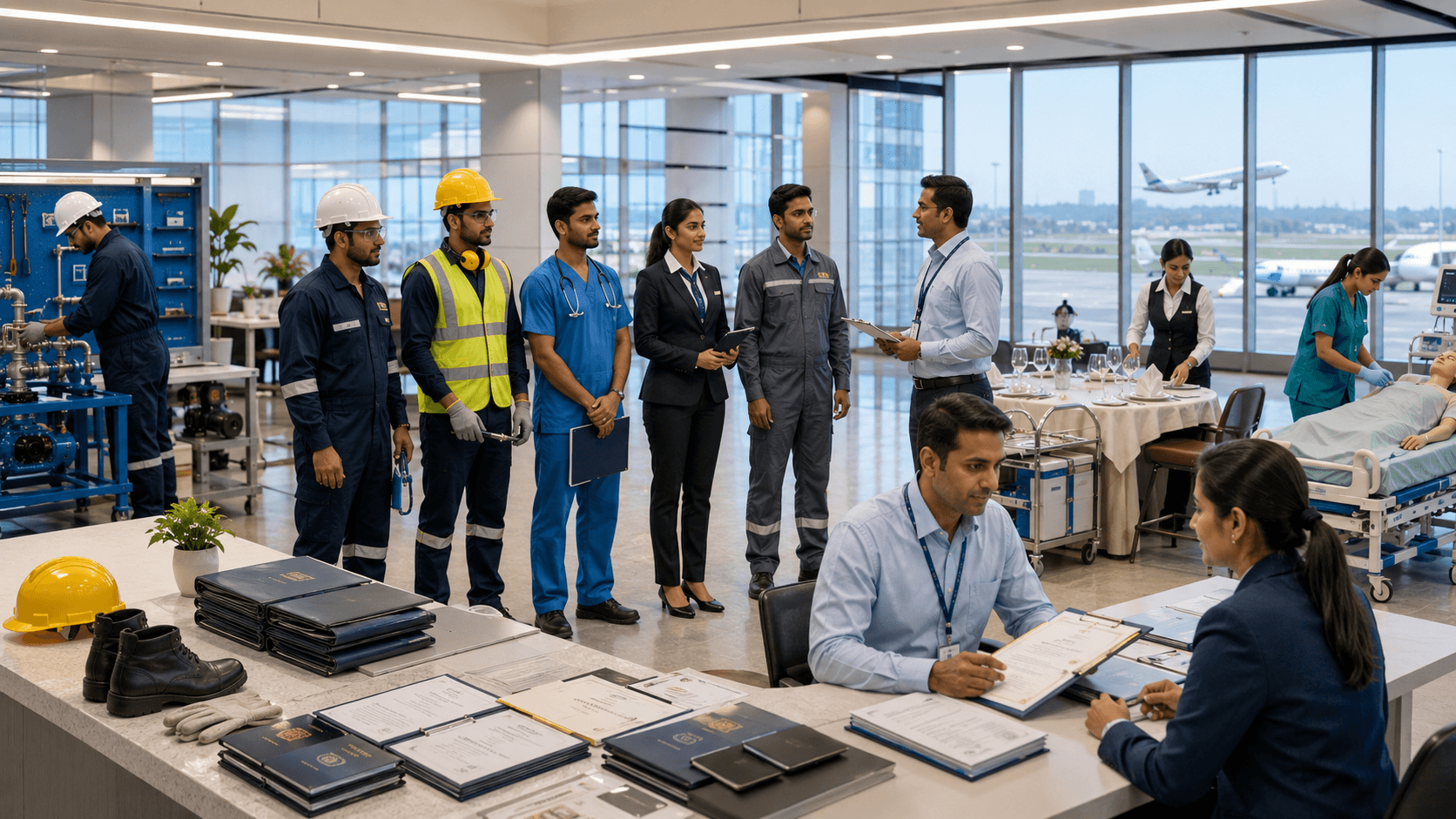 Skilled worker confidently on the job after SIS readiness training